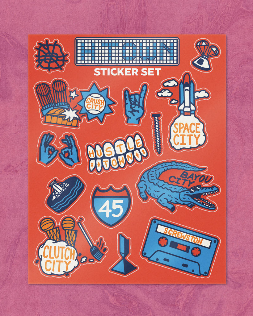 Houston Sticker Sheet