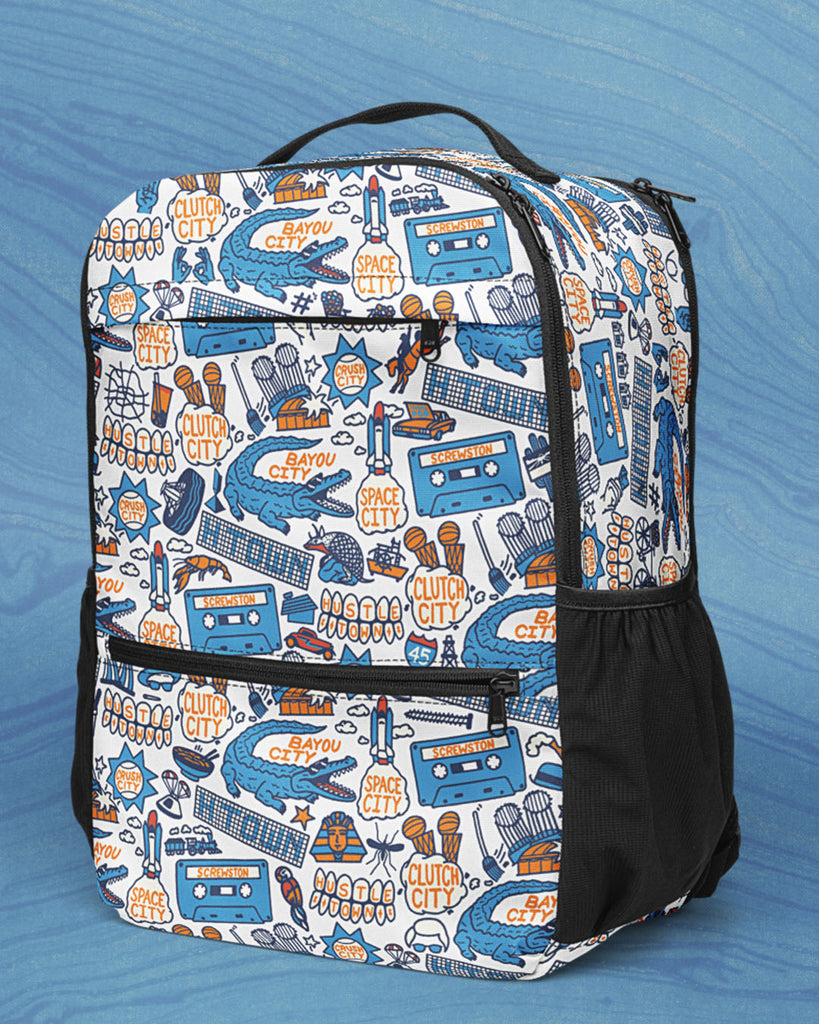 Houston Pattern Utility Backpack