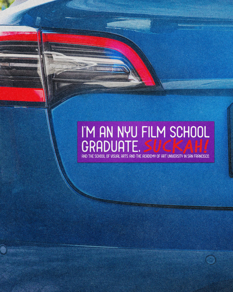 NYU Film School Graduate Car Magnet