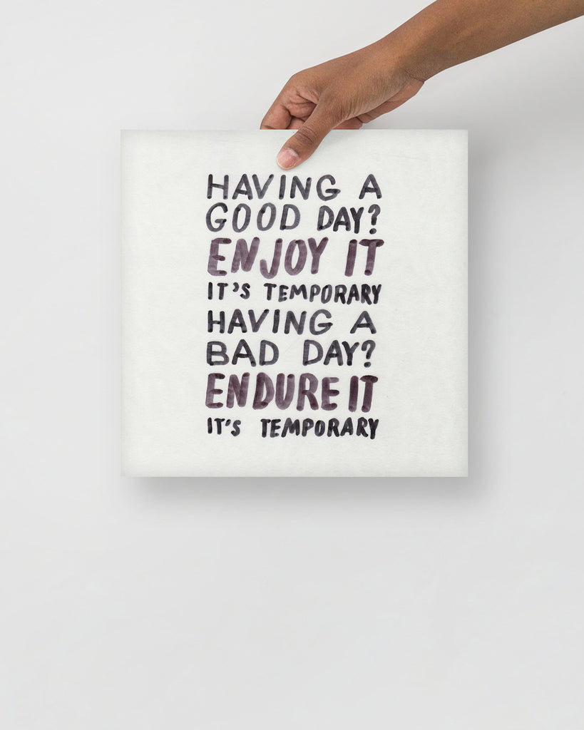 It's Temporary Poster