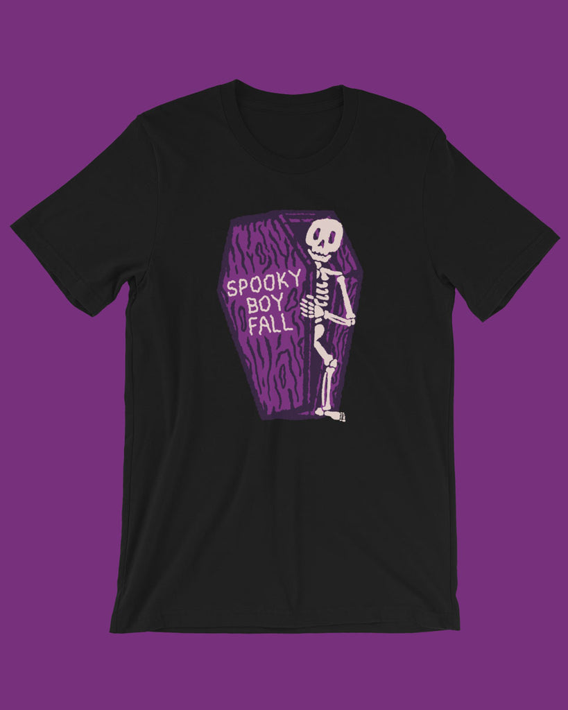 Spooky Boy Fall Coffin Unisex T-Shirt