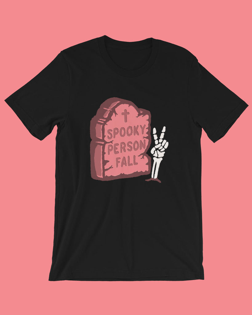 Spooky Person Fall Tombstone Unisex T-Shirt
