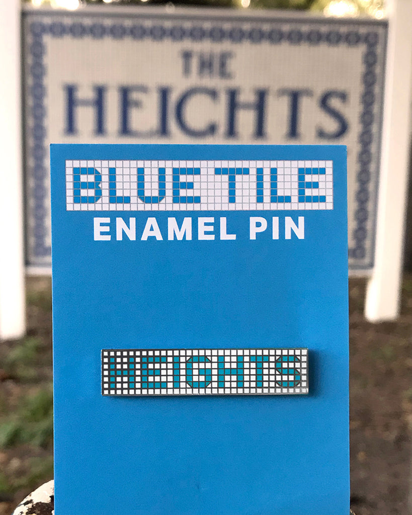 Heights Blue Tile Pin